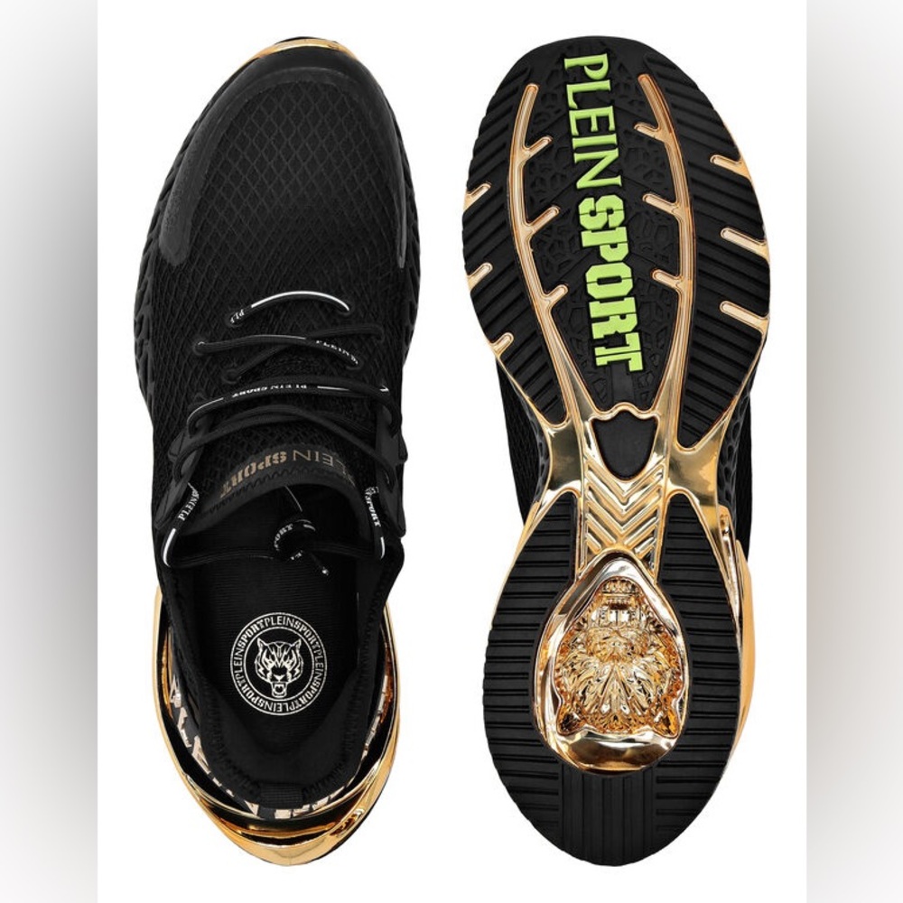 Philipp Plein Sport Thunder Force GenX 01 Black Gold Sneakers - Picture 11 of 12